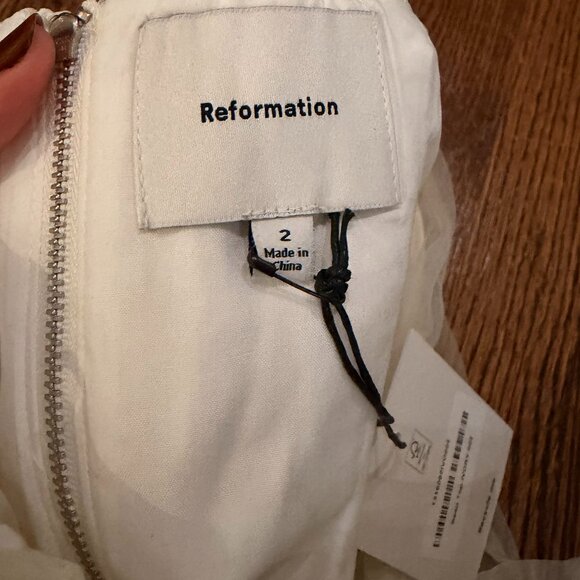 NWT Reformation Beau Top - Ivory, Size 2 - Picture 7 of 7